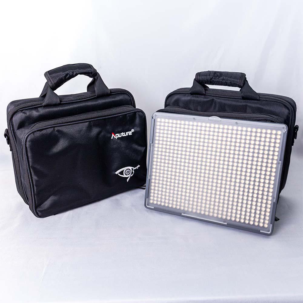Two Aputure Hr672s 5500k Led Video Light with Stands