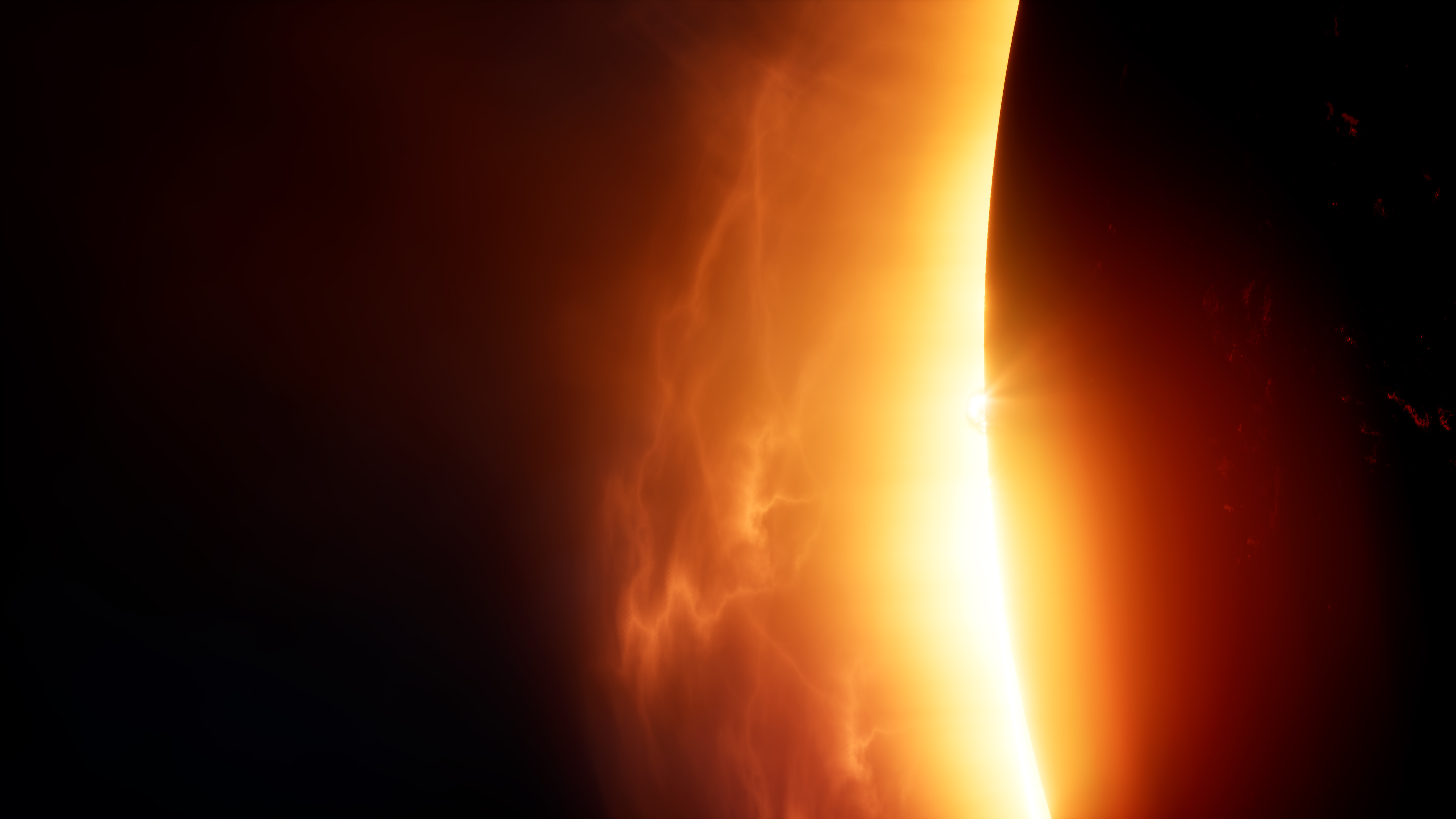 Rocky lava planet eclipsing its star.